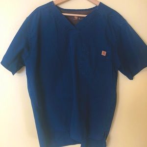 Carhartt men scrub top and bottom in blue